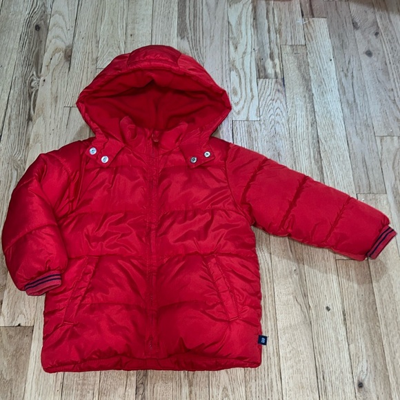 GAP Toddler ColdControl Max Puffer Parka (Red) - Picture 3 of 14